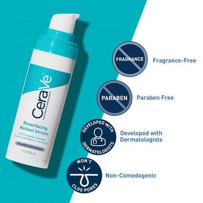 Cerave Resurfacing Retinol Serum For Post Acne Marks – 30ml